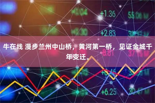 牛在线 漫步兰州中山桥，黄河第一桥，见证金城千年变迁。